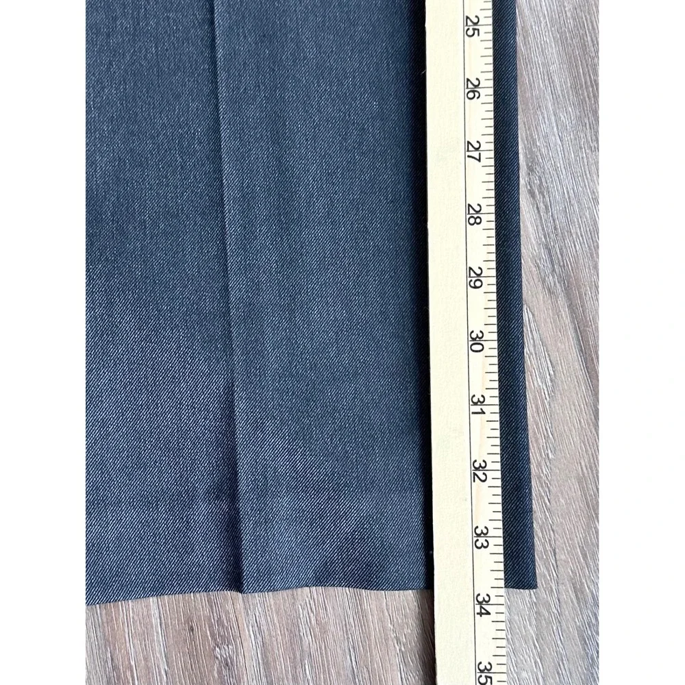 Lauren Ralph Lauren Mens Dress Pants Charcoal Gray Flat Front 34W x 34L Stretch